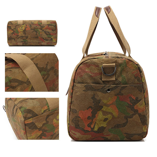Washing Canvas Travel Duffel Bag 