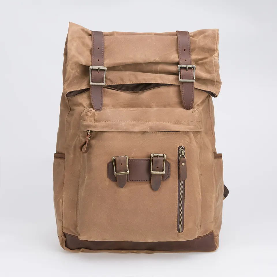 Multi-function computer canvas backpack 
