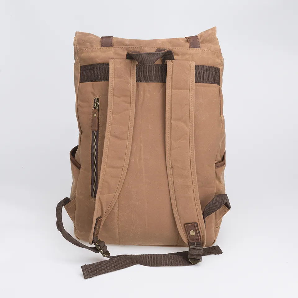 Multi-function computer canvas backpack 