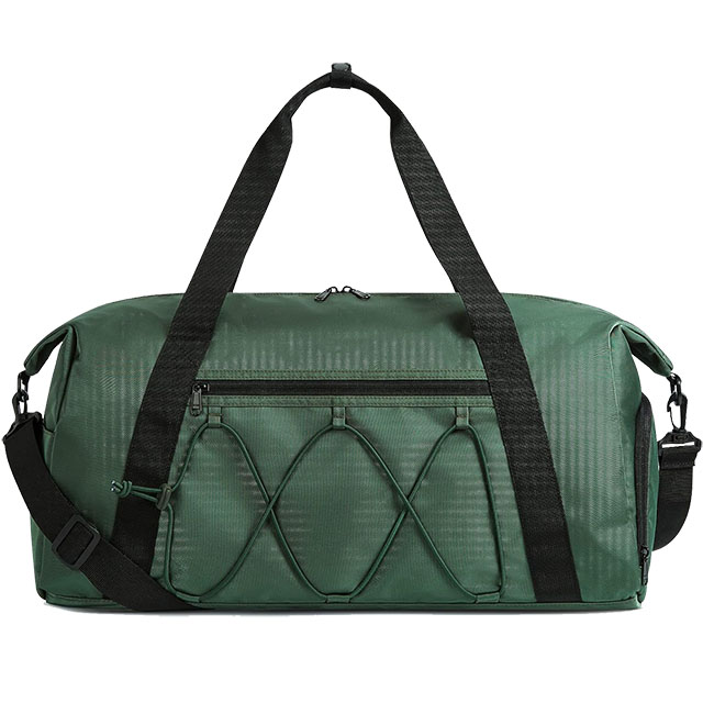 Sports Travel Duffel Bag With Shoe Compartment & Wet Pocket