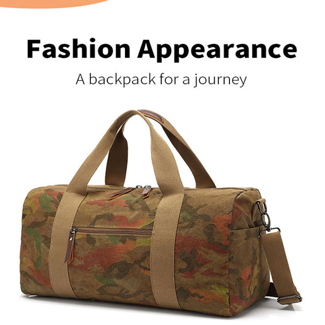 Washing Canvas Travel Duffel Bag 