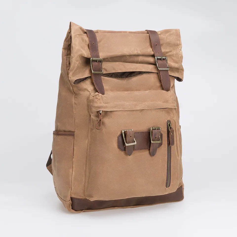 Multi-function computer canvas backpack 