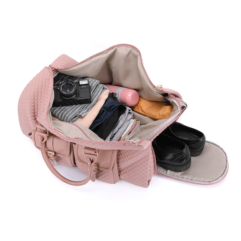 Gym Duffle Bag with Shoulder Strap Overnight Weekender Bag 