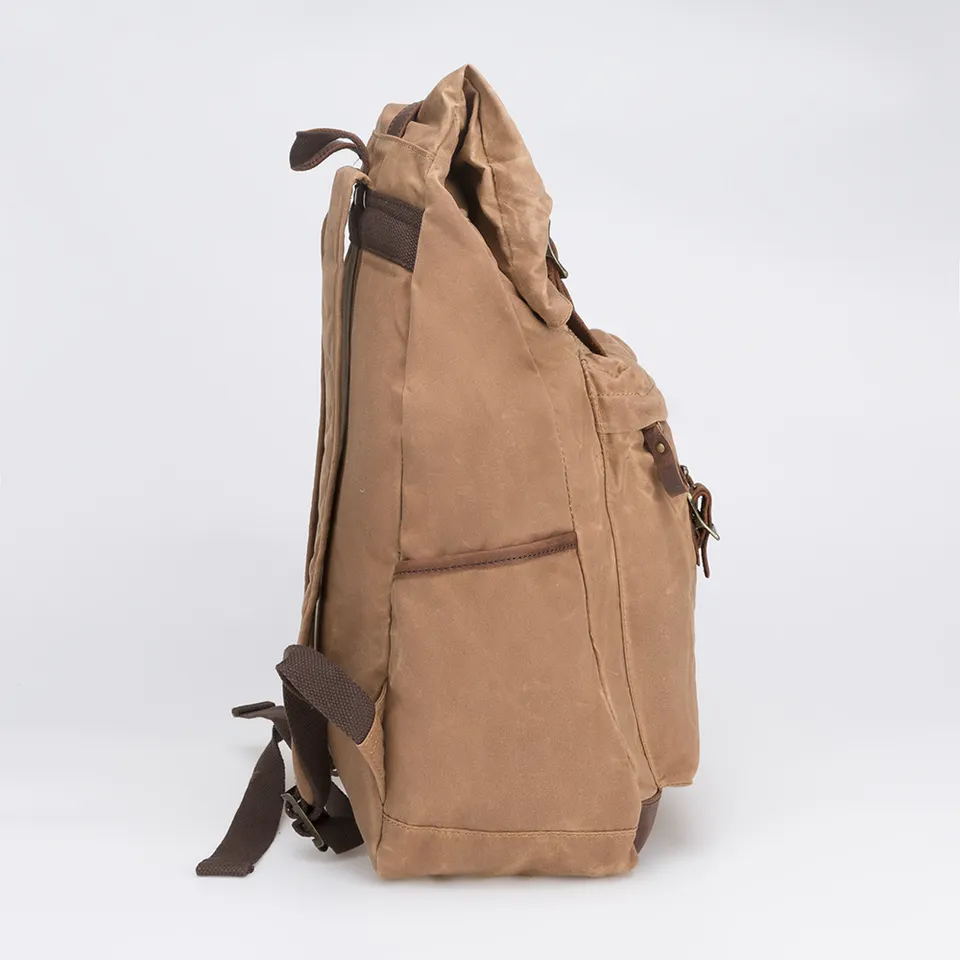 Multi-function computer canvas backpack 