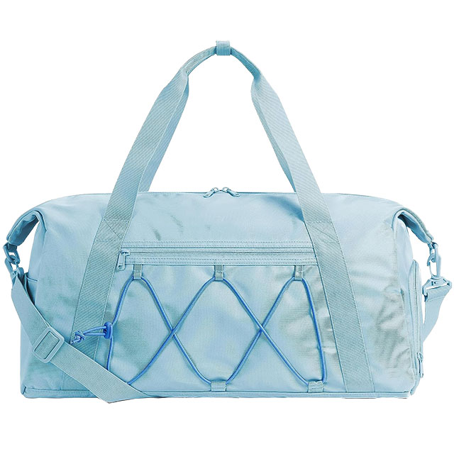 Sports Travel Duffel Bag With Shoe Compartment & Wet Pocket