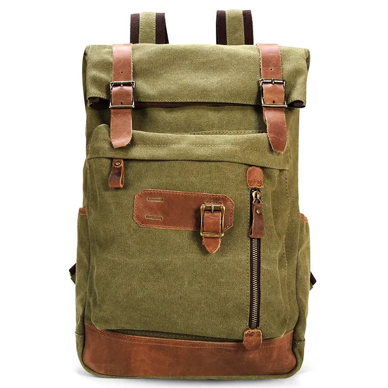 Unisex Vintage Backpack Rucksack Casual Canvas Backpack
