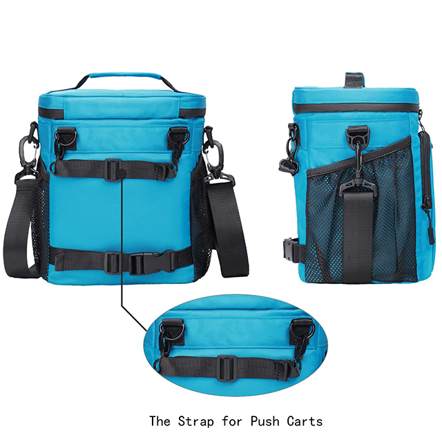 12-Can Insulated Soft Cooler Bag Fits on Golf Push Cart