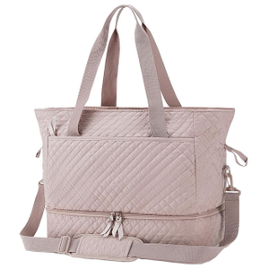 39L Soft Quilted Cotton Sports Gym Bag with Shoe Compartment