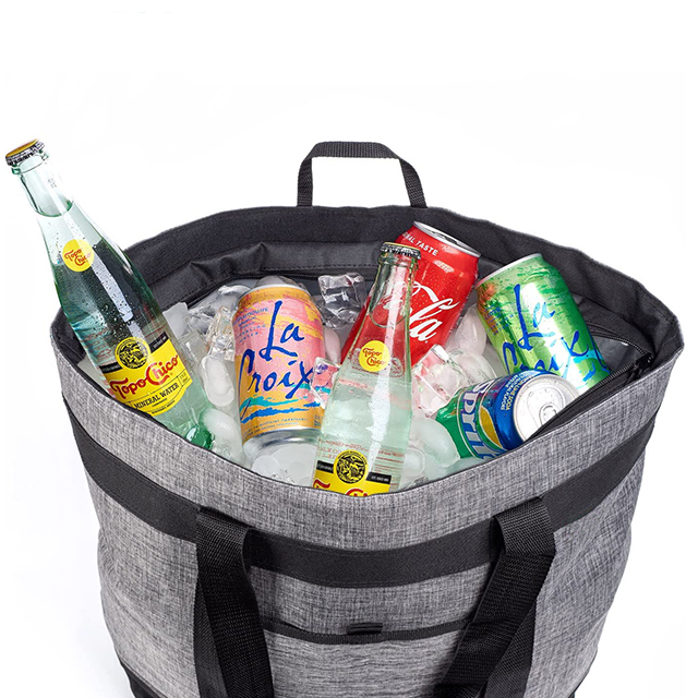 Collapsible Soft Insulated Grocery Bag Food Delivery Bag