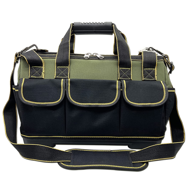 15 Inch Heavy Duty Canvas Wide Mouth Tool Bag
