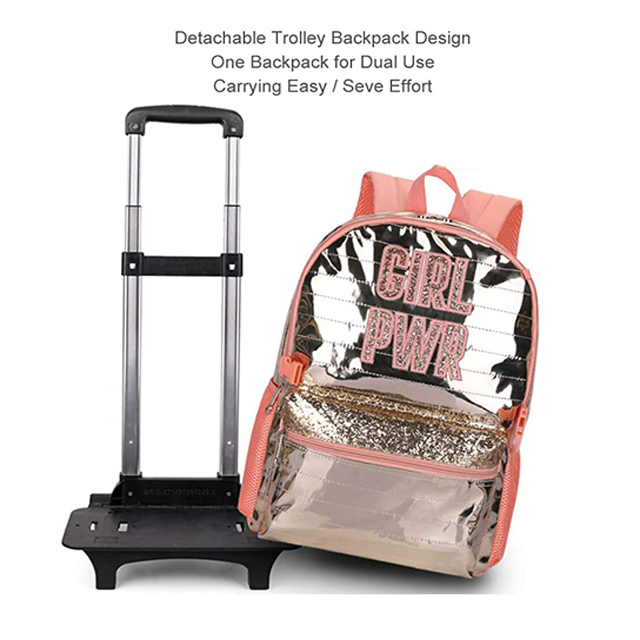 Wheeled Backpack Girls School Bag Sets