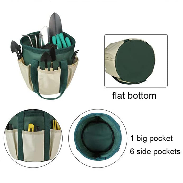Multifunction Garden Tools Bucket Bag with Pockets