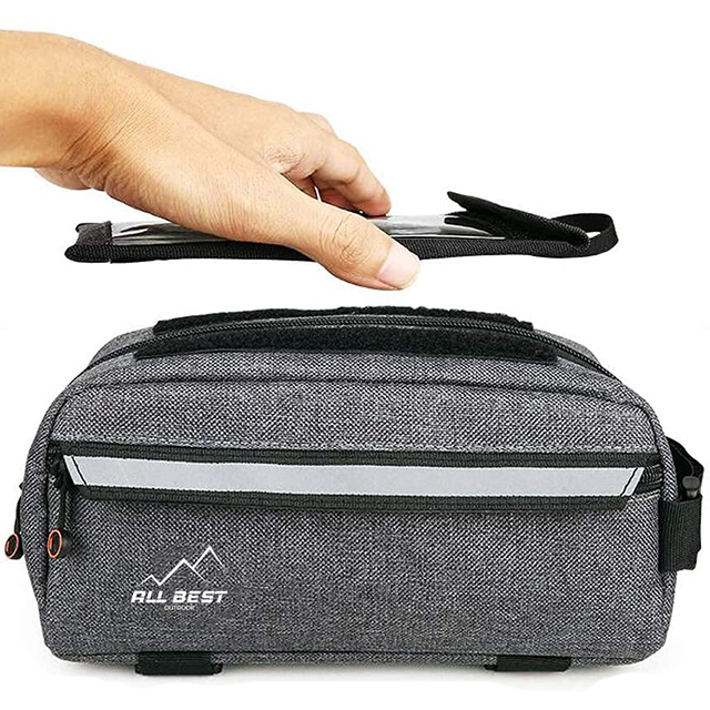 Bike Frame Bag Waterproof Touch Screen Bike Pouch Bag
