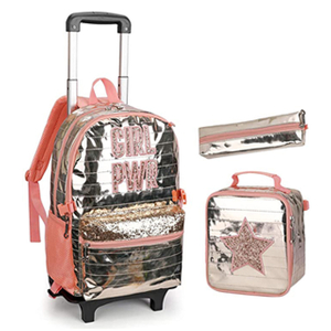 Wheeled Backpack Girls School Bag Sets