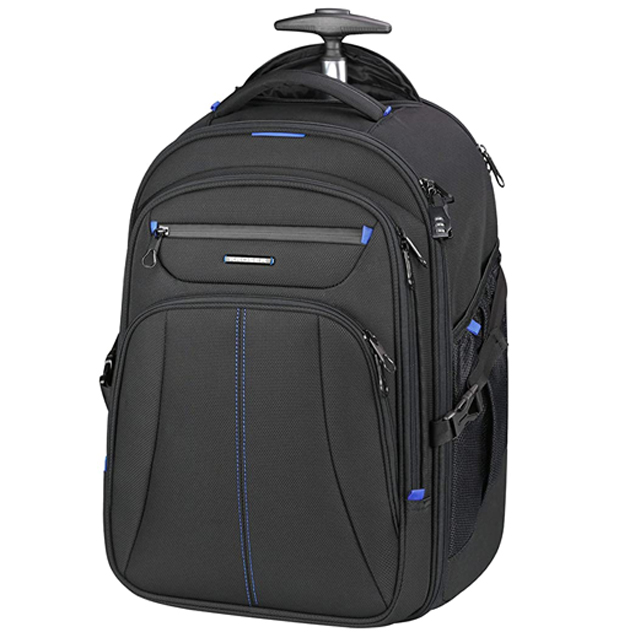 Roller Case Premium Wheeled Rolling Backpack 