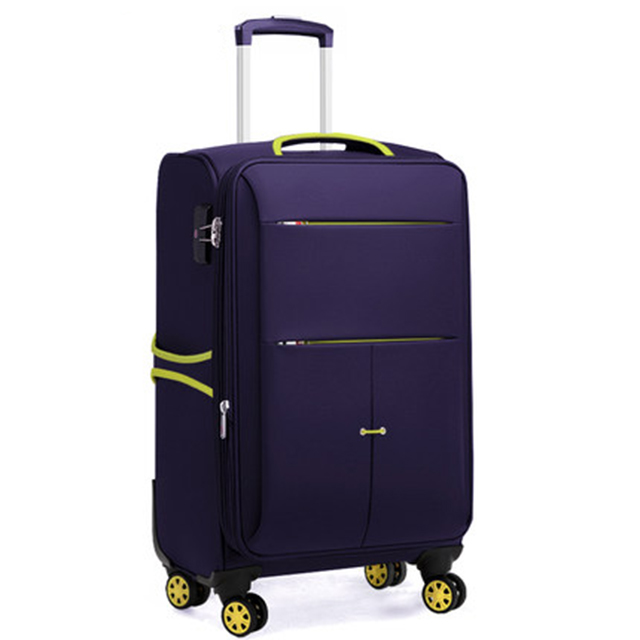 Softside Luggage with 4 Spinner Wheels Men and Women