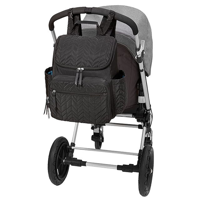 Function Baby Travel Bag with Changing Pad & Stroller Attachment