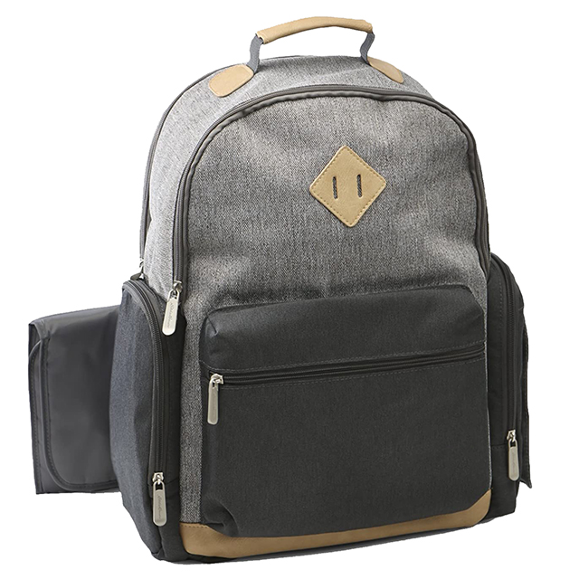Diaper Bag Backpack, Cooler Bottle Pockets and Changing Pad Included