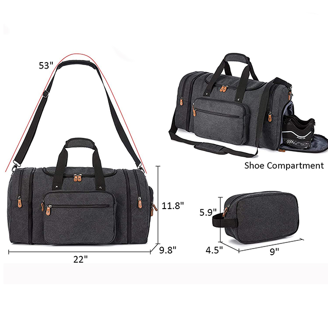 Canvas Duffle Bag for Travel Overnight