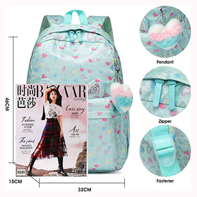  High Capacity Backpack for Girls Kids Schoolbag