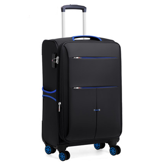 Softside Luggage with 4 Spinner Wheels Men and Women