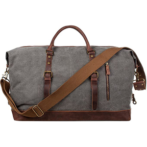 Canvas Weekender Overnight Large Carry On Bag