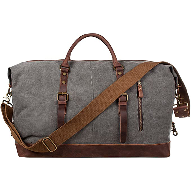 Canvas Weekender Overnight Large Carry On Bag