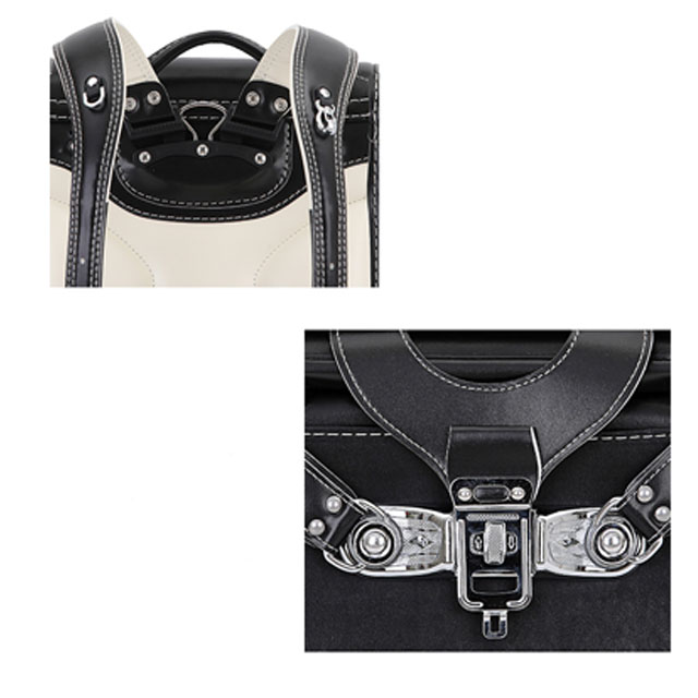 PU leather School Bag Boys and Girls Youth Student