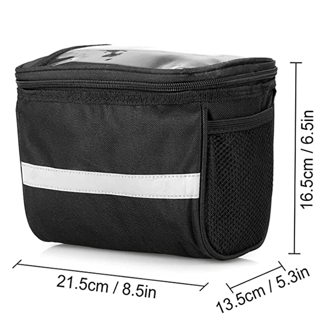 Bike Baskets Bag with Reflective Stripe