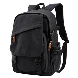Canvas 17 Inch Vintage College School Backpacks Travel Rucksack