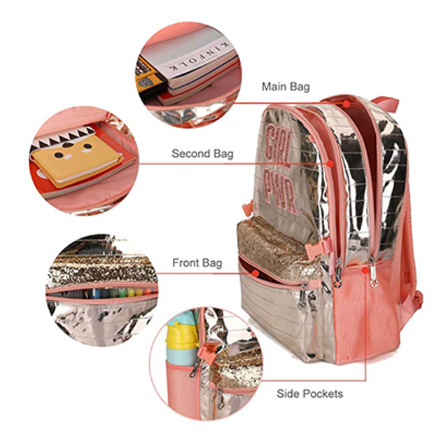 Wheeled Backpack Girls School Bag Sets