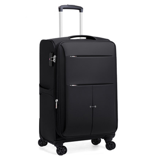 Softside Luggage with 4 Spinner Wheels Men and Women