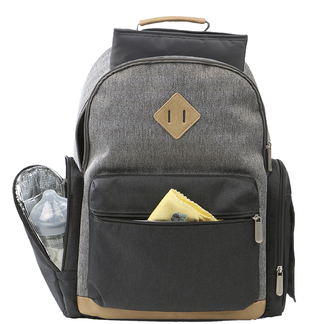 Diaper Bag Backpack, Cooler Bottle Pockets and Changing Pad Included