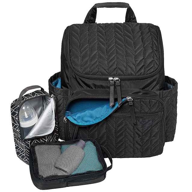 Function Baby Travel Bag with Changing Pad & Stroller Attachment