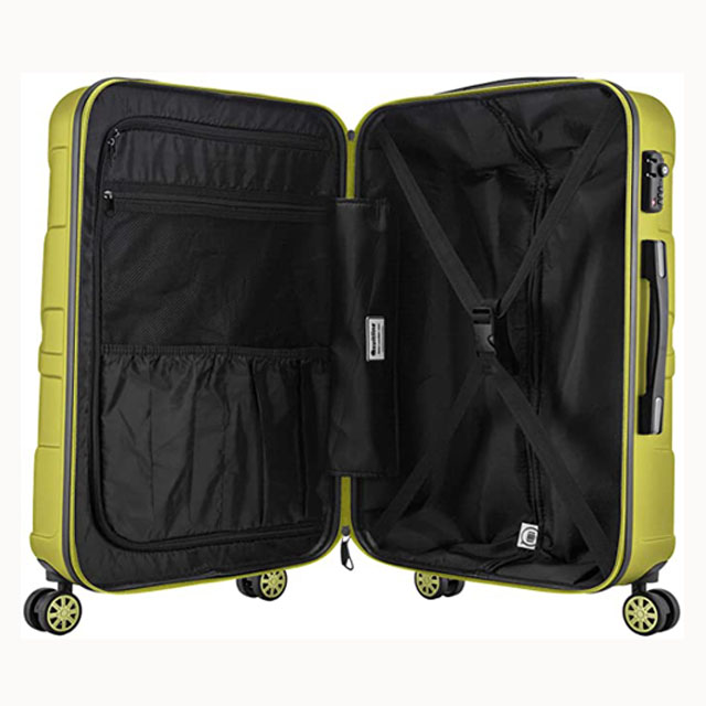 Luggage Sets of 3 Piece Lightweight 4 Wheels Hard Sheel ABS Travel Trolley Suitcases