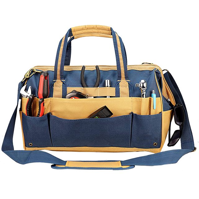 16 Inch Extra Large Canvas Construction Tool Tote Bag