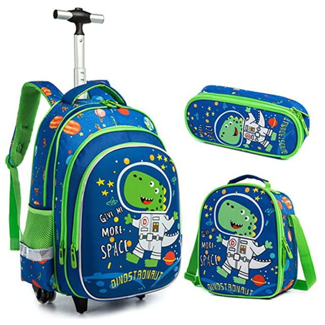 2023 Kids Trolley Bag School Backpack Sets