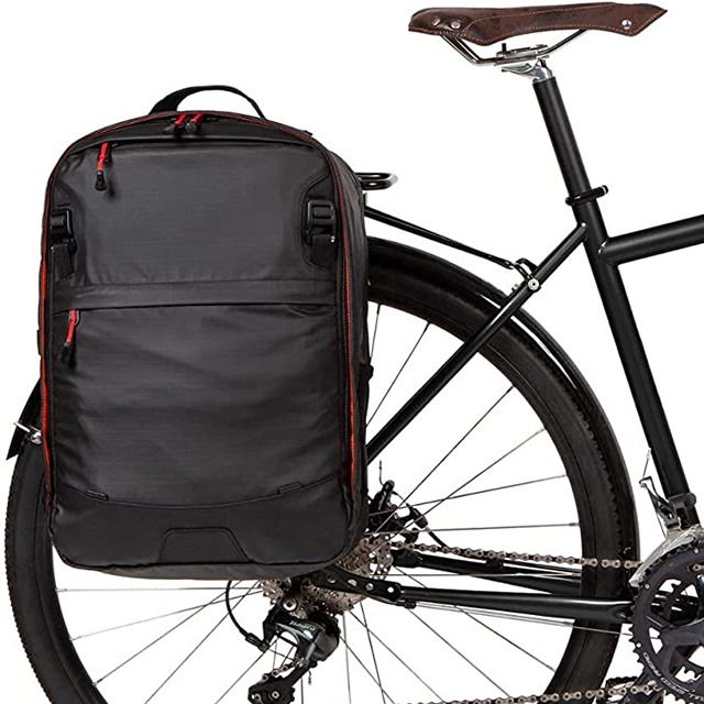 Pannier Backpack Convertible-2-in-1 Bike Commuting and Travel Bag