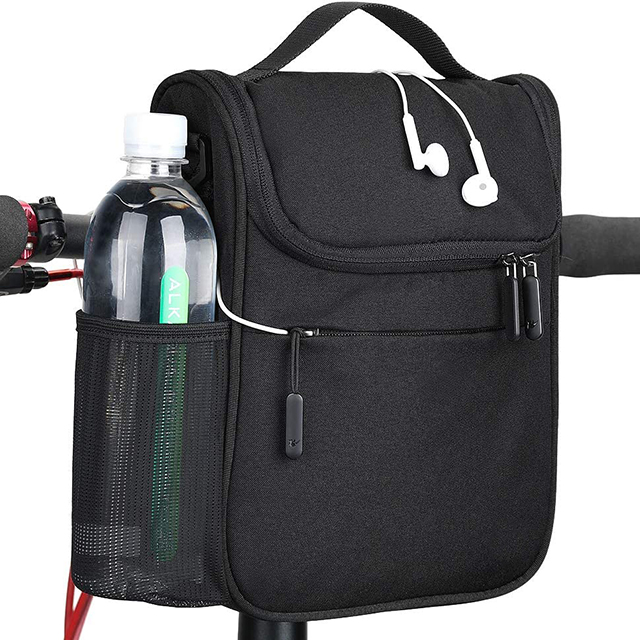 Multifunction Bicycle Front Tube Bag with Shoulder Strap