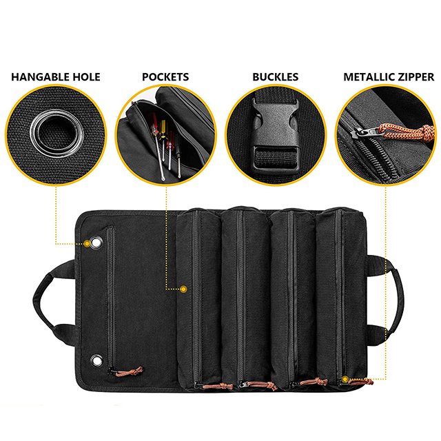 Heavy Duty Tool Roll Up Bag