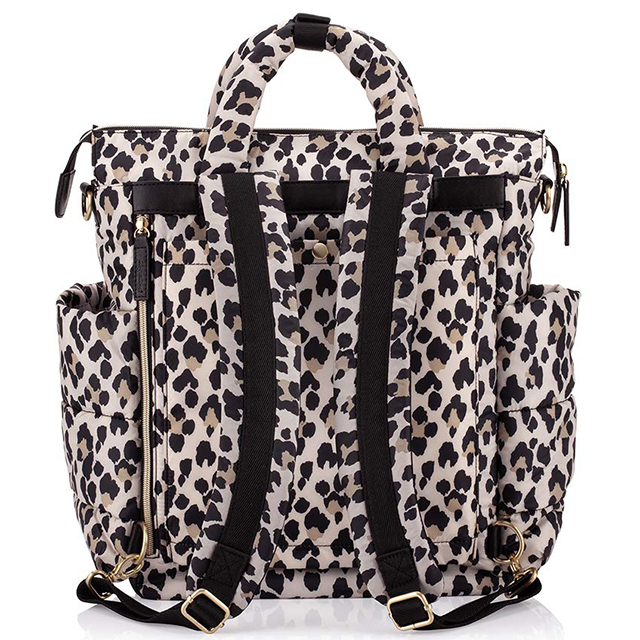 Lightweight Diaper Bag Converts from a Backpack to a Crossbody or Tote
