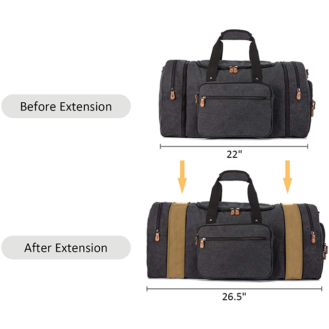 Canvas Duffle Bag for Travel Overnight
