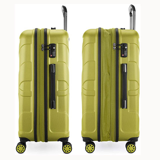 Luggage Sets of 3 Piece Lightweight 4 Wheels Hard Sheel ABS Travel Trolley Suitcases