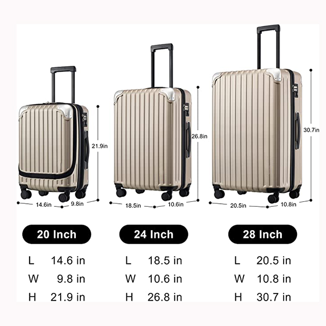 Suitline HardSide Luggages Trolley Hardside Hard Shell Suitcase Expandable