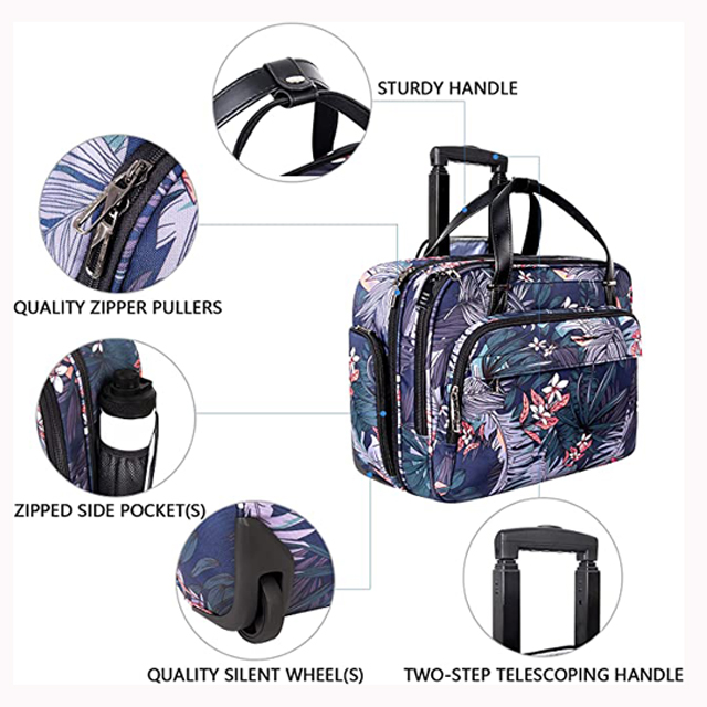Rolling Laptop Case for Women