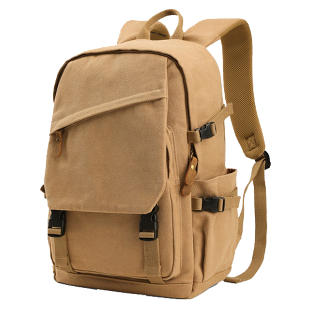 Canvas 17 Inch Vintage College School Backpacks Travel Rucksack