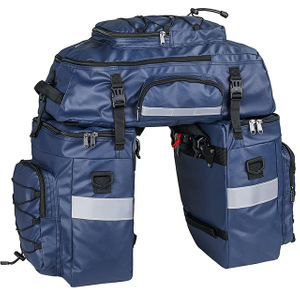 Bike Pannier Bag 3 in 1 Rack Saddle Backpack
