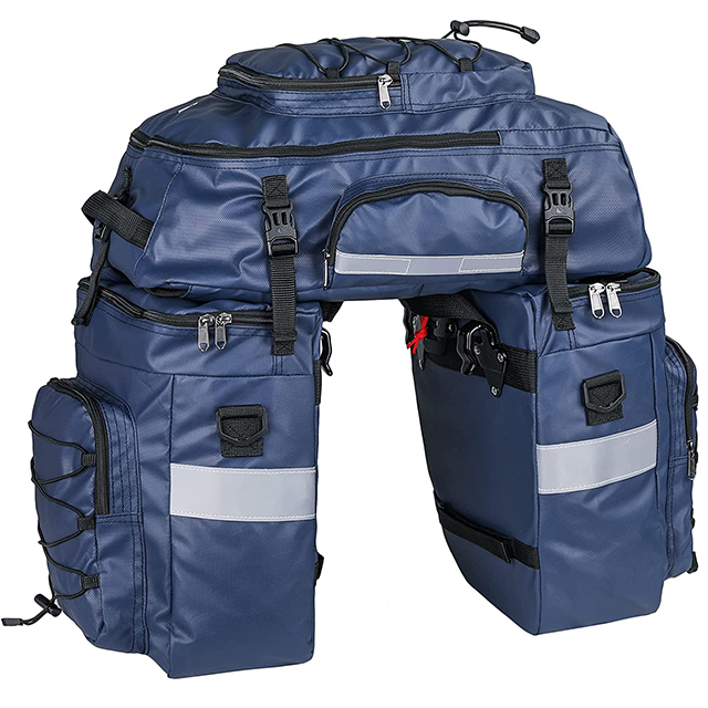 Bike Pannier Bag 3 in 1 Rack Saddle Backpack