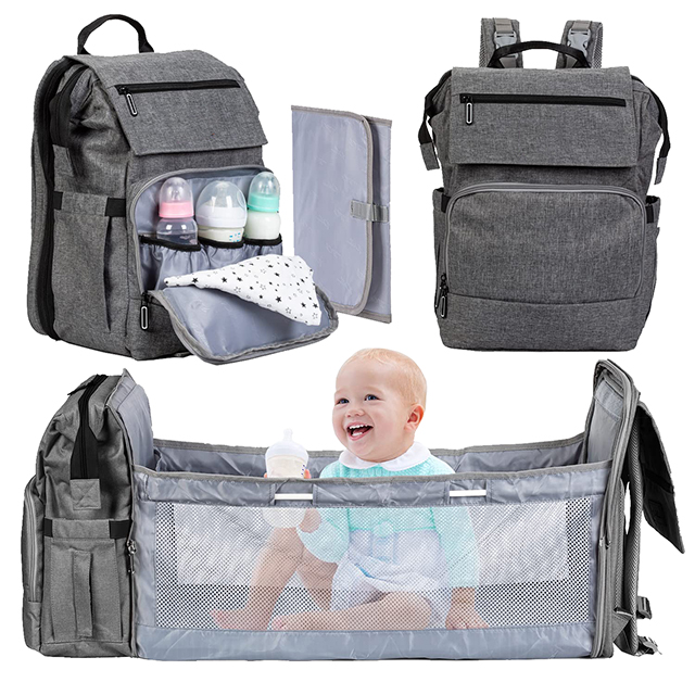 Unisex Functional Baby Diaper Bag Backpack 