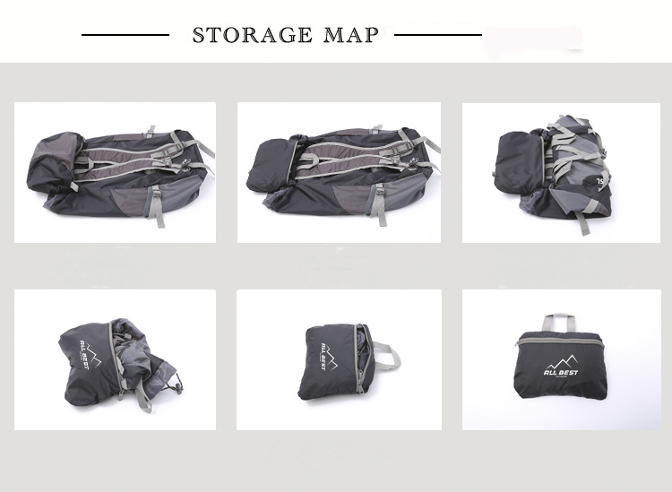 Light Weight With Folded Function Hiking Bag
